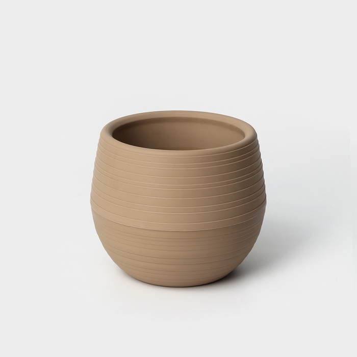 Горшок «Дуэт», 1.5 л, цвет кофе с молоком Горшок «Дуэт», 1.5 л, цвет кофе с молоком