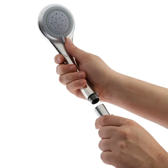 Душевая лейка 3 режима со шлангом, держатель, крепеж в комплекте.