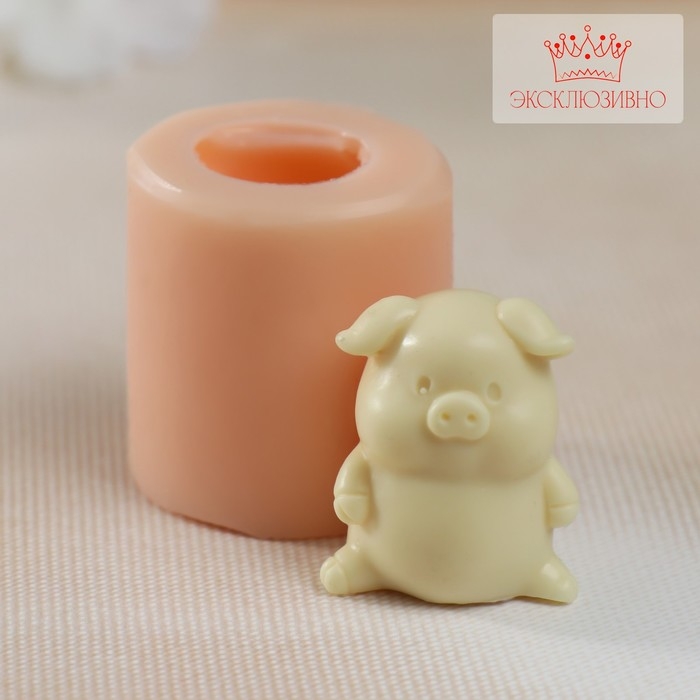 Молд силикон Молд силикон "Поросёнок" 2,5х2,3х3 см