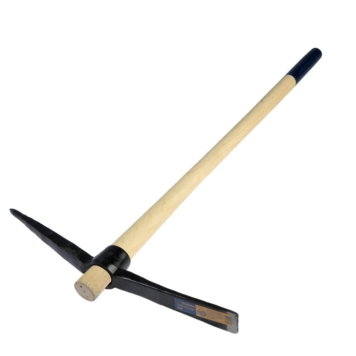 Кирка ТУНДРА, кованая, деревянная рукоятка 900 мм, 2000 г Кирка ТУНДРА, кованая, деревянная рукоятка 900 мм, 2000 г
