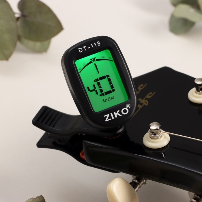 Гитарный тюнер мини Ziko DT-118 гитара, скрипка, укулеле Гитарный тюнер мини Ziko DT-118 гитара, скрипка, укулеле