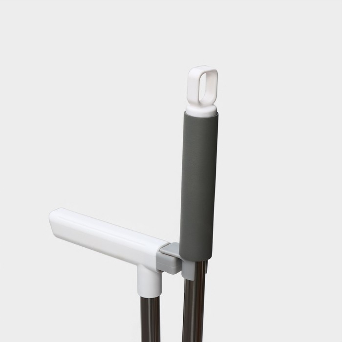 Щётка для пола Raccoon, 2 предмета: совок 27×25×88 см, щётка 26×94 см, цвет белый Щётка для пола Raccoon, 2 предмета: совок 27×25×88 см, щётка 26×94 см, цвет белый