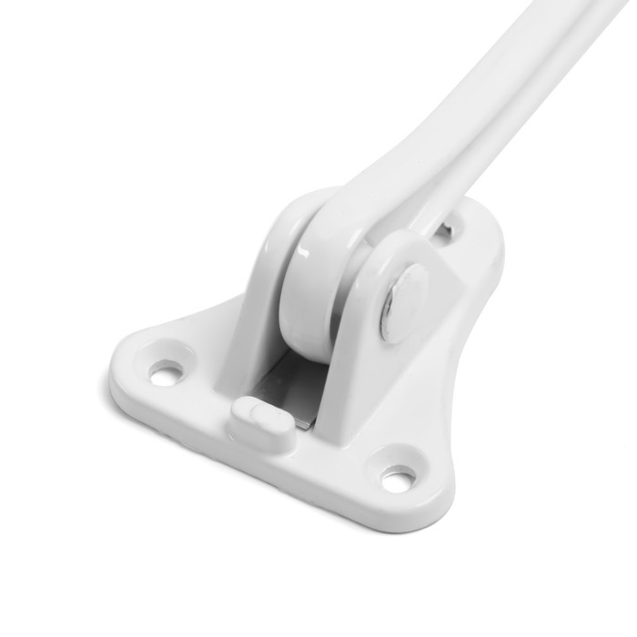 Фиксатор дверной LOCKLAND, Фиксатор дверной LOCKLAND, "козья ножка", цвет белый