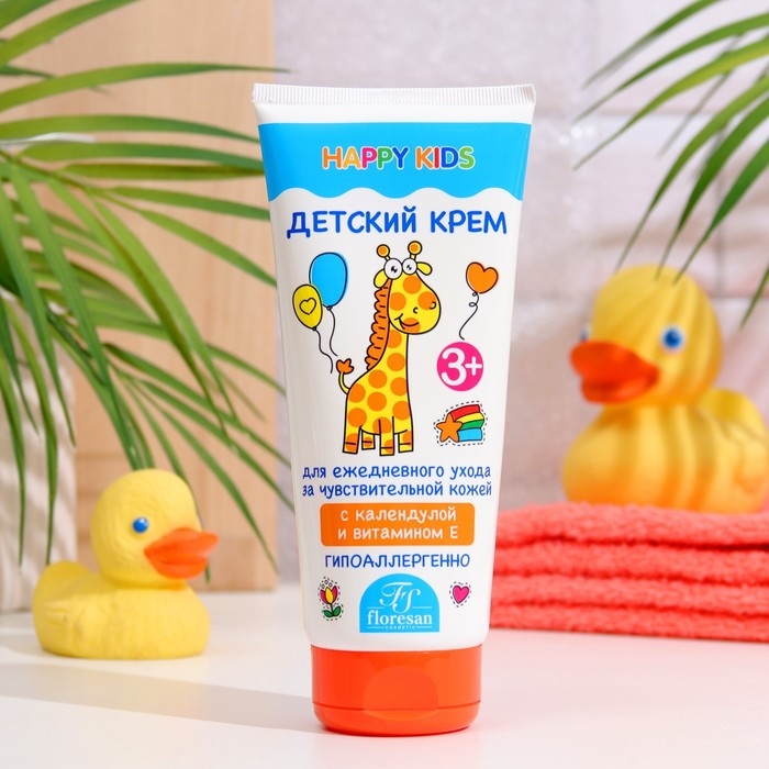 Крем детский, гипоаллергенный Floresan  Крем детский, гипоаллергенный Floresan "с Экстрактом  календулы и витамином Е " 200мл