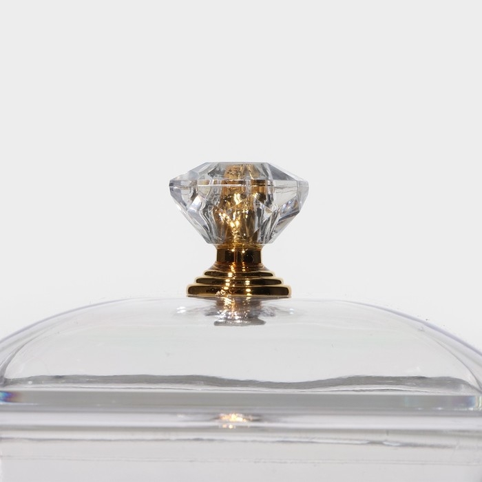 Менажница стеклянная на подставке «Голд», 19,5×19,5 см Менажница стеклянная на подставке «Голд», 19,5×19,5 см