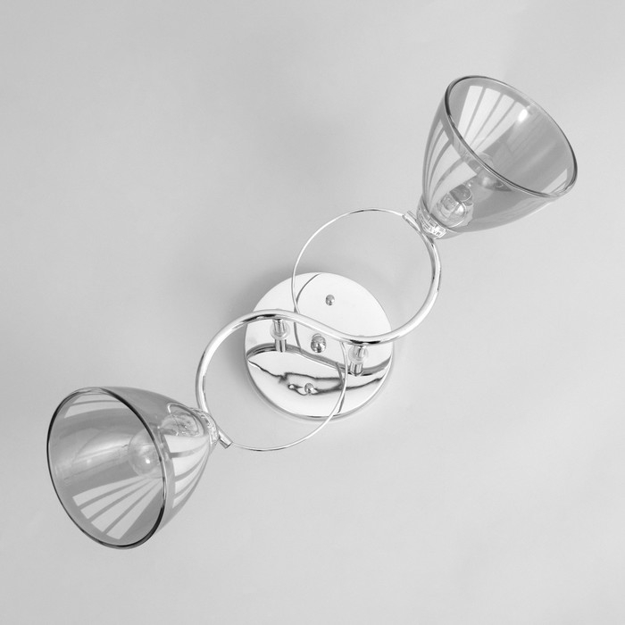 Люстра Люстра "Поли" 2х60Вт Е27 Хром 56х15х24см