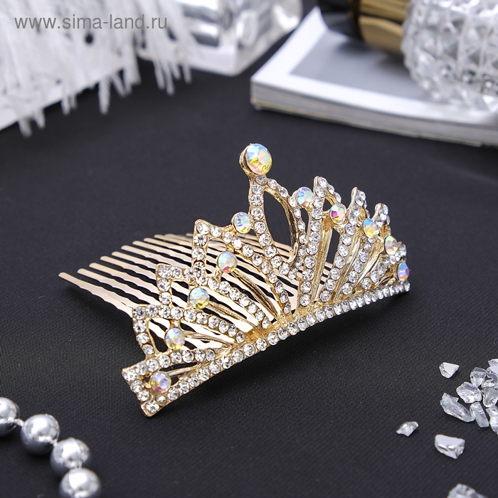 Диадема для волос Диадема для волос "Королевская особа" веер, 3,8х7,5 см