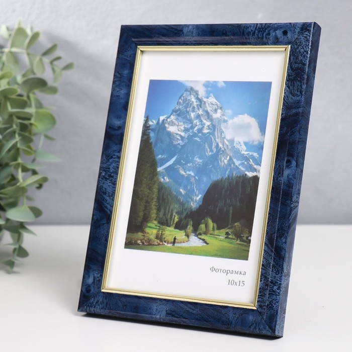 Фоторамка пластик Фоторамка пластик "Офис 8" 10х15 см, бирюза