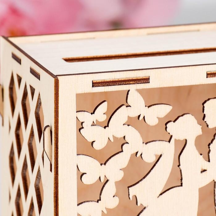 Свадебный банк Свадебный банк "Вместе навсегда", дерево, сборный, 24х10х16 см