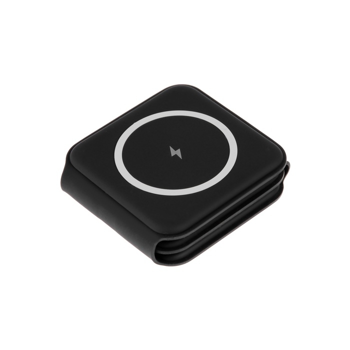 Беспроводное зарядное устройство 3 в 1 A07, 15 W, поддержка MagSafe, складная, чёрная