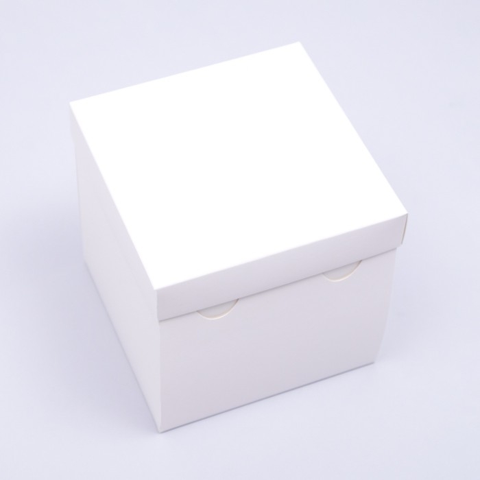 Коробка складная, крышка-дно, белая, 15 х 15 х 15 см Коробка складная, крышка-дно, белая, 15 х 15 х 15 см