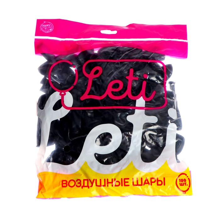 Шар латексный 5 Шар латексный 5", пастель, набор 100 шт., водные бомбочки, цвет чёрный