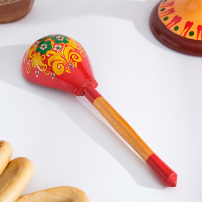 Ложка «Краснушка», салатная, 6×21, хохлома Ложка «Краснушка», салатная, 6×21, хохлома