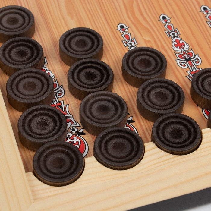 Нарды деревянные большие, настольная игра  Нарды деревянные большие, настольная игра "Волк", 50 х 50 см, с шашками