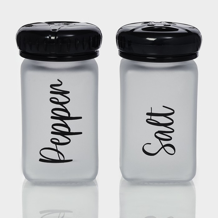 Набор для специй на подставке «Классика», 2 предмета: солонка 150 мл, перечница 150 мл