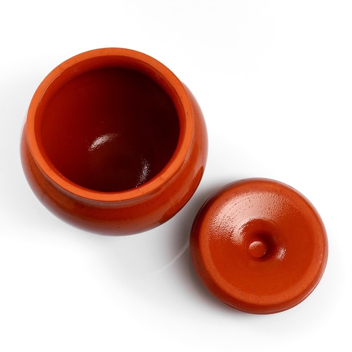 Набор  Набор "Вятская керамика Трио" 0,5лх3шт + ухват, тонированный