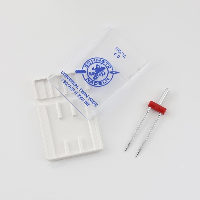Игла для бытовых швейных машин, двойная, универсальная, №100/6 Игла для бытовых швейных машин, двойная, универсальная, №100/6