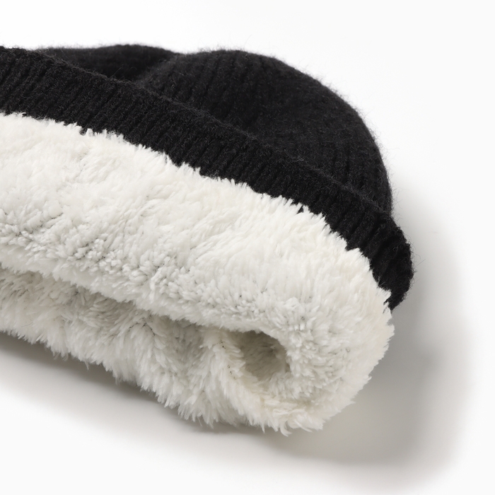 Шапка детская MINAKU, цвет черный, р-р 48-50