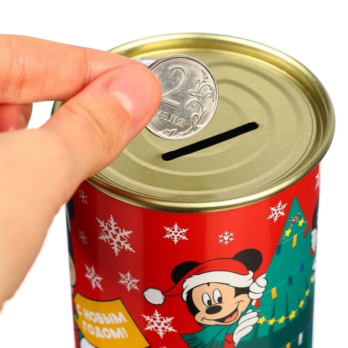 Копилка на Новый год, 9.5х9.5х7.5 см, Микки Маус Копилка на Новый год, 9.5х9.5х7.5 см, Микки Маус