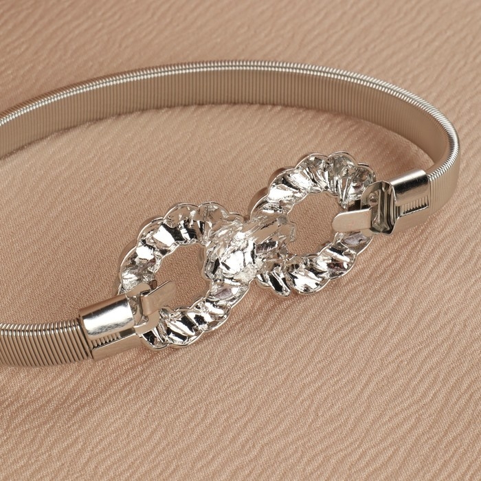 Подхват для штор «Бесконечность», 6 × 3 см, 23,5 см, цвет серебряный Подхват для штор «Бесконечность», 6 × 3 см, 23,5 см, цвет серебряный