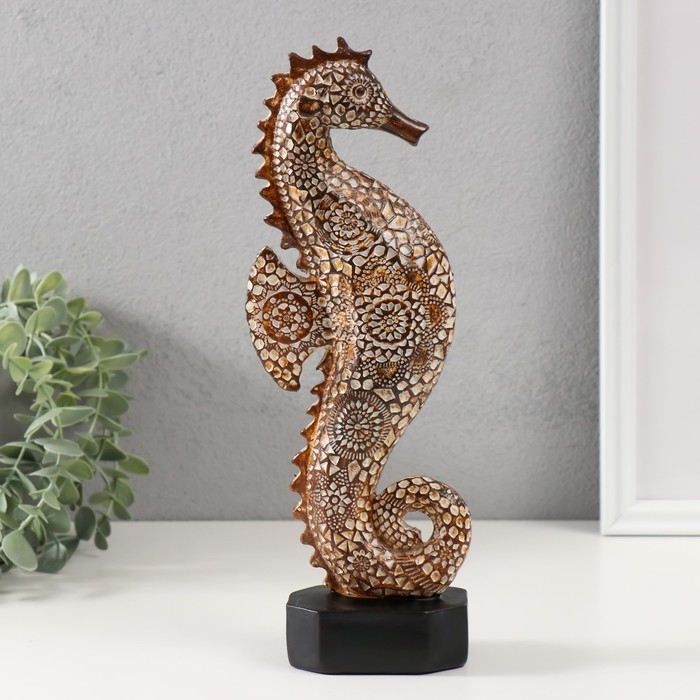 Сувенир полистоун Сувенир полистоун "Морской конек с узорами" 6х10х29 см