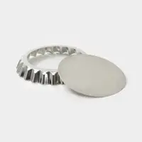 Форма для выпечки, d=27 см, h=4 см, жесть, серебристая