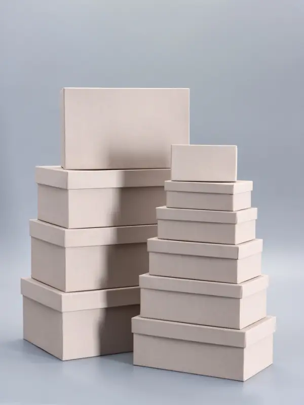 Набор подарочных коробок 10 в 1, серый, 30&times;19&times;12 - 12&times;6.5&times;4 см