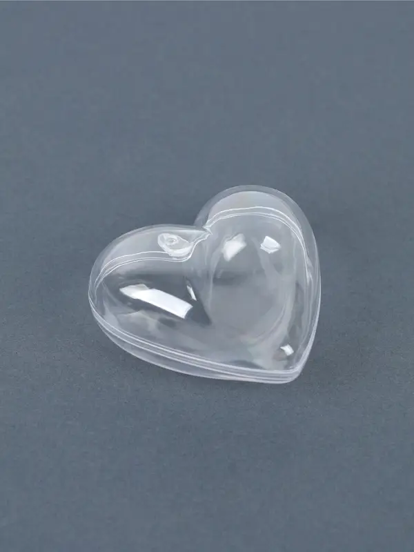 Заготовка - подвеска, раздельные части &laquo;Сердце&raquo;, размер собранного: 6&times;6&times;3.6 см