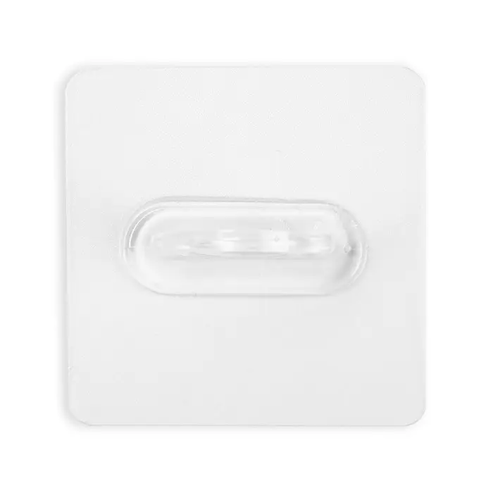 Держатель с клейкой поверхностью ТУНДРА, d=25 мм, 68×68 мм, прозрачный