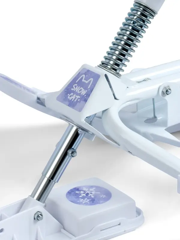 Снегокат растущий &laquo;Зимняя сказка&raquo; Snow Cat, со спинкой, белый