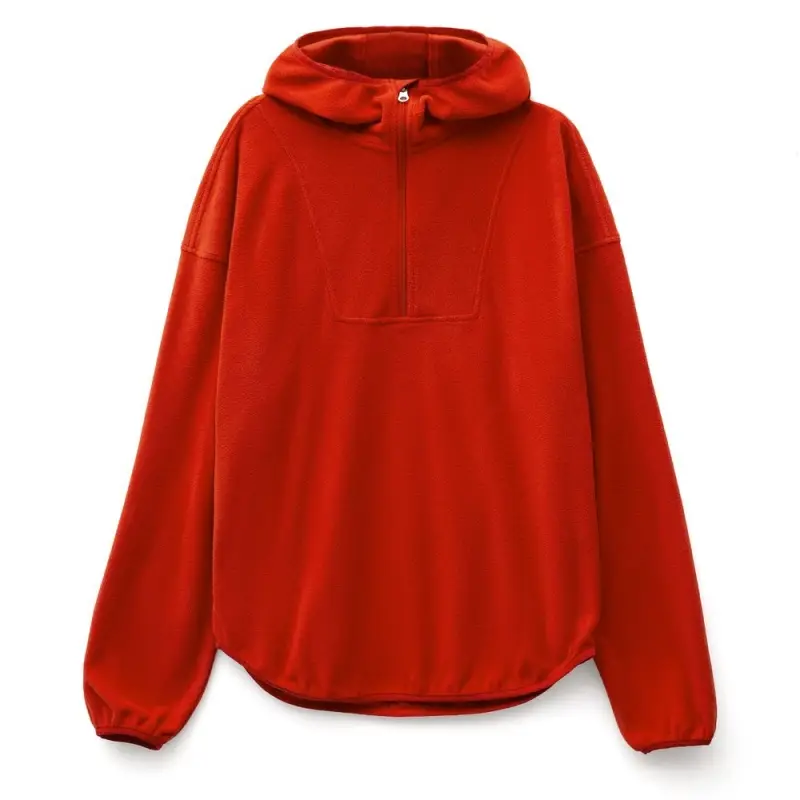 Анорак флисовый унисекс Fliska, красный, размер XS/S Анорак флисовый унисекс Fliska, красный, размер XS/S