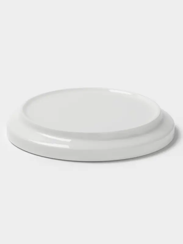 Тарелка Hanna Kn&ouml;vell, d=22.5 см, высокий борт, фарфор, белая