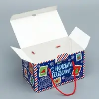 Подарочная новогодняя коробка «Долгожданная» , Посылка 20×12×12 см