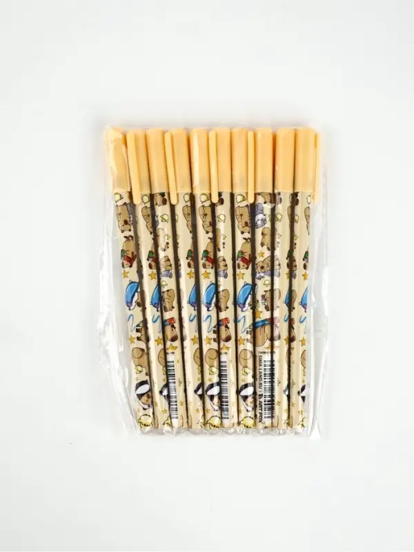 Ручка пластик пиши-стирай с колпачком Ручка пластик пиши-стирай с колпачком "Капибара", синяя паста, гелевая 0,5 мм