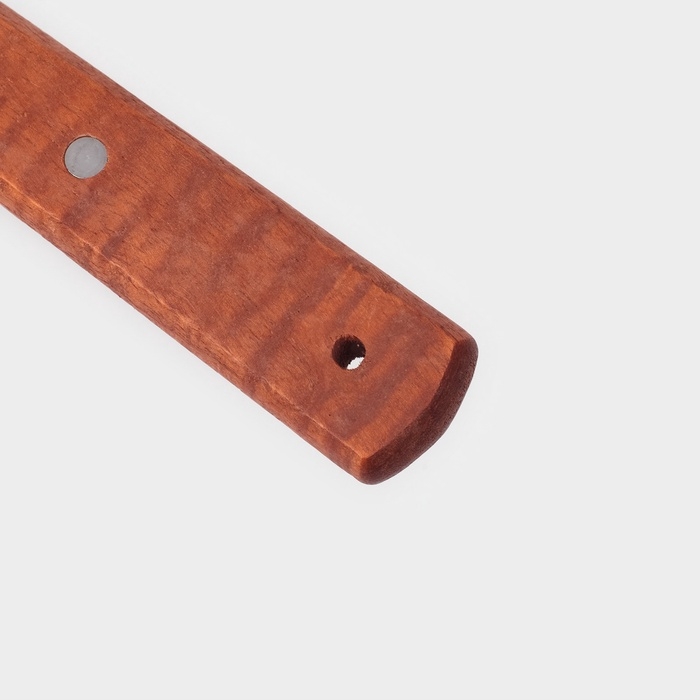 Лопатка кондитерская изогнутая, 30×7 см, нержавеющая сталь, деревянная ручка Лопатка кондитерская изогнутая, 30×7 см, нержавеющая сталь, деревянная ручка