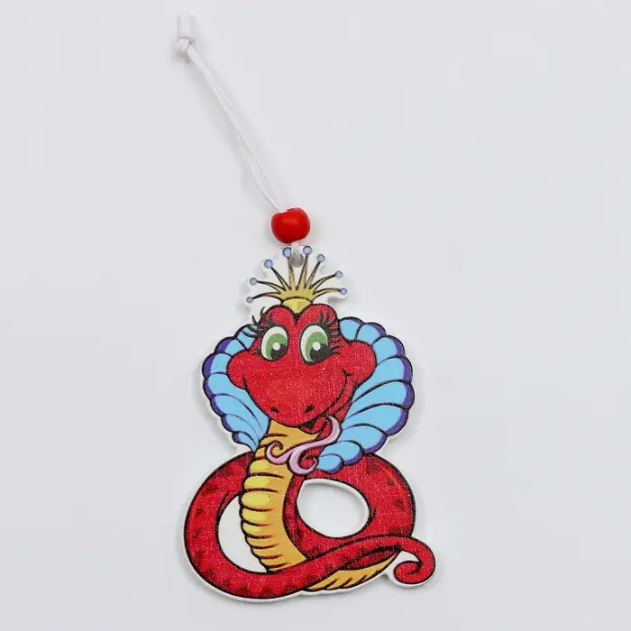 Елочные игрушки в деревянной подарочной упаковке, 9 шт.