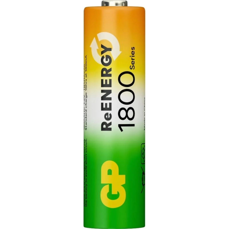 Аккумулятор GP 1800mAh АА 180AAHC-2DECRC2/ 180AAHCRGY-2CRC82 бл/2шт