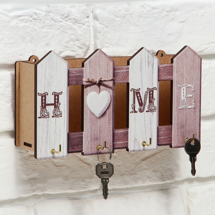 Ключница настенная HOME, 22,7 х 12,2 см. Ключница настенная HOME, 22,7 х 12,2 см.