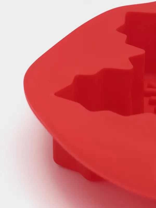 Форма для выпечки новогодняя Доляна &laquo;Снежинка&raquo;, силикон, 23&times;3.5 см, красная