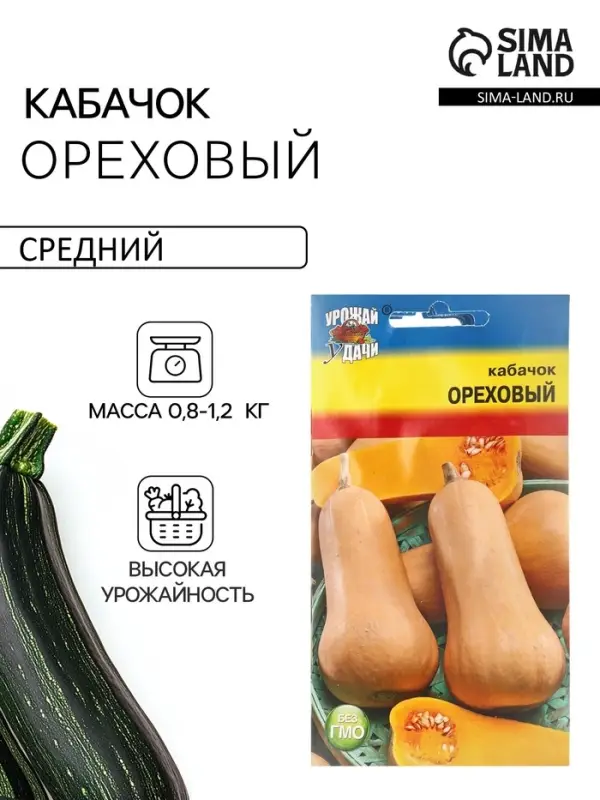 Набор семян Кабачок &laquo;Ореховый&raquo;, 5 шт., &laquo;Мой выбор&raquo;