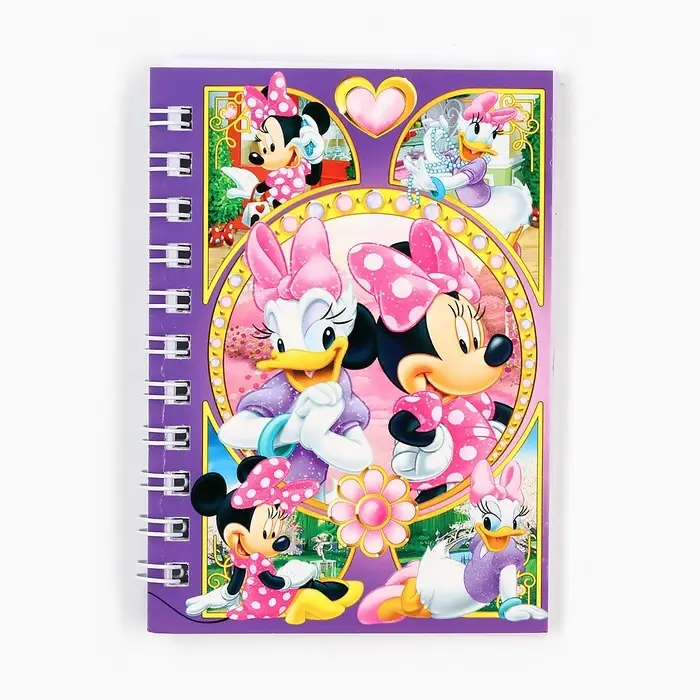 Блокнот А7, 28 листов, набор 4 шт., Дисней