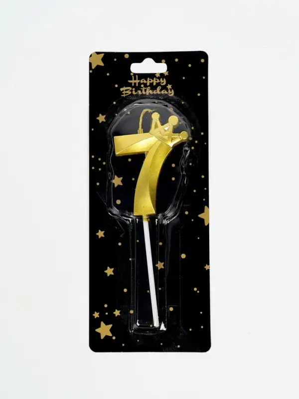 Свеча для торта "Корона" цифра 7