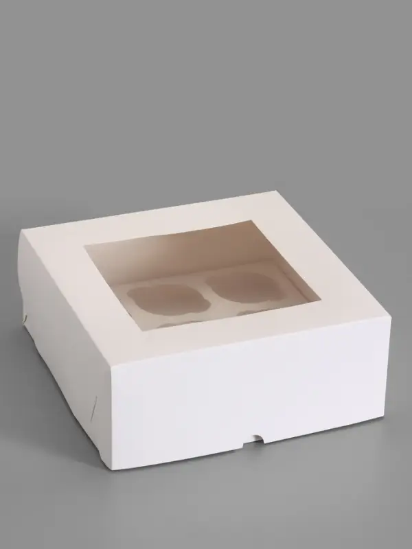 Коробка для 9 капкейков с окном, 25&times;25&times;10 см