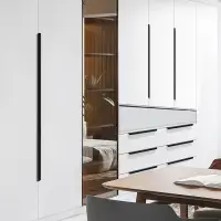 Ручка торцевая CAPPIO RT002BL, L=600 мм, м/о 480 мм, цвет черный, 4 шт.