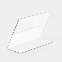 Ценникодержатель горизонтальный, 9&times;7 см, ПЭТ 0.5 мм, цвет прозрачный