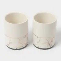 Набор аксессуаров для ванной комнаты &laquo;Афродита&raquo;, 4 предмета, дозатор 380 мл, мыльница, 2 стакана, белый