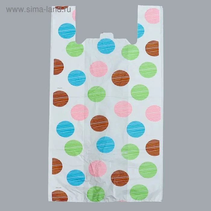 Пакет «Конфетти», полиэтиленовый, майка, 40×80 см, 22 мкм Пакет «Конфетти», полиэтиленовый, майка, 40×80 см, 22 мкм