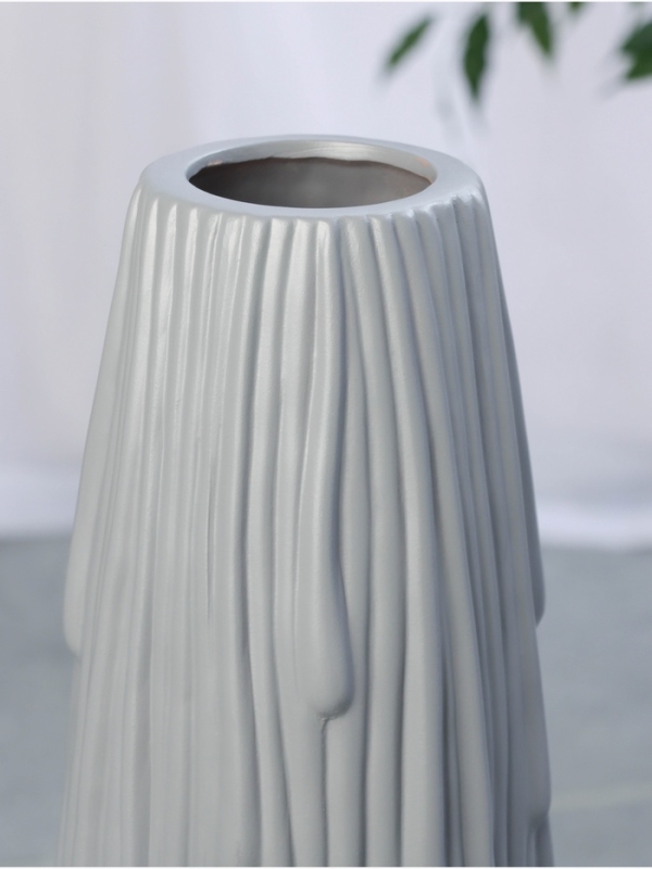 Ваза керамика напольная Ваза керамика напольная "Ганс" 58х13 см, серый