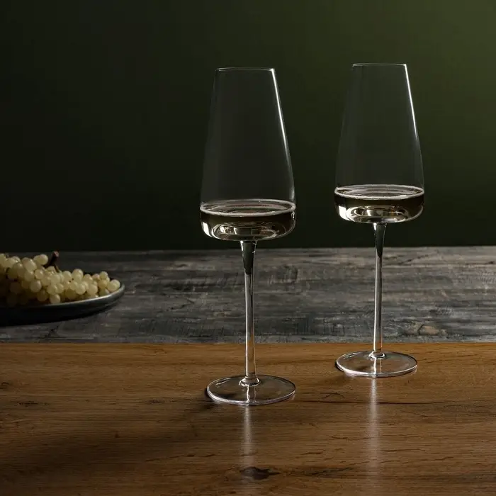 Бокал для шампанского Magistro &laquo;Амьен&raquo;, 250 мл, h=26 см, стекло, прозрачный