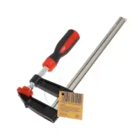 Струбцина F-образная усиленная ТУНДРА, тавровый профиль, 2К рукоятка, 200&times;50&times;250 мм